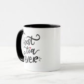 Best Tia (Tante) Ever - Hand Letters Tasse (Vorderseite Links)