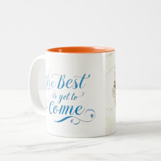 Best time coffe Mug Zweifarbige Tasse (Vorderseite Links)
