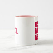 Best. Tochter. Immer.(rosane) Zweifarbige Tasse (Mittel)