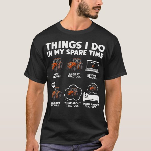 Best Tractor Design For Farm Vehicle Tractor Lover T-Shirt (Vorderseite)