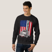 Best Truckin' Dad Ever USA Flag Driver Trucker Fat Sweatshirt (Vorne ganz)