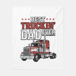 Best Truckin Dad Ever Vintage Truck Shirt Design_1 Fleecedecke
