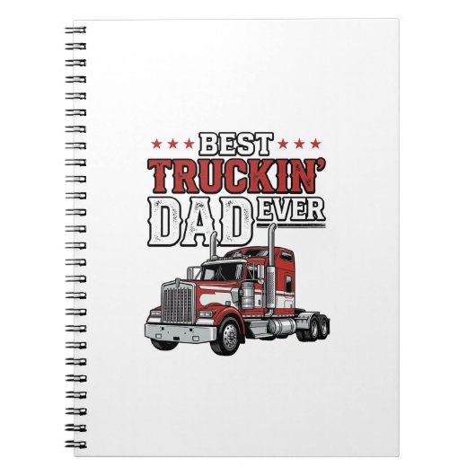 Best Truckin Dad Ever Vintage Truck Shirt Design_1 Notizblock (Vorderseite)