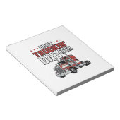 Best Truckin Dad Ever Vintage Truck Shirt Design_1 Notizblock (angewinkelt)