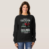 Best Truckin' Grampa Ever Trucker Father's Day Sweatshirt (Vorne ganz)