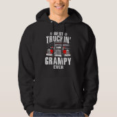 Best Truckin' GRAMPY Ever USA Flag Father's Day Hoodie (Vorderseite)