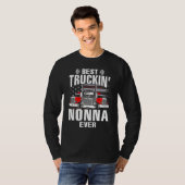 Best Truckin' NONNA Ever USA Flag Father's Day T-Shirt (Vorne ganz)