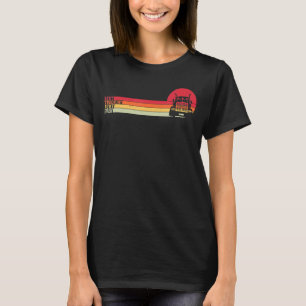Best Truckin Tante je Retro Trucker Big Rig Semi T-Shirt