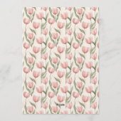 Best Tulip Floral Her Birthday Einladung (Rückseite)