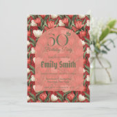 Best Tulip Sparkle 20Th Birthday Einladung (Stehend Vorderseite)