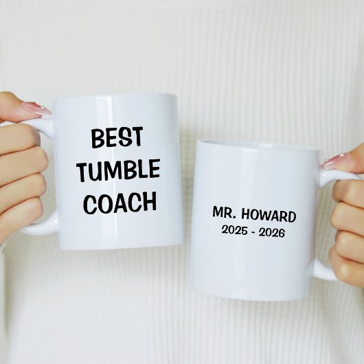 Best Tumble Coach with Name Kaffeetasse