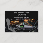 Best Uber Driver Ride Hailing Business Cards Visitenkarte (Vorderseite)