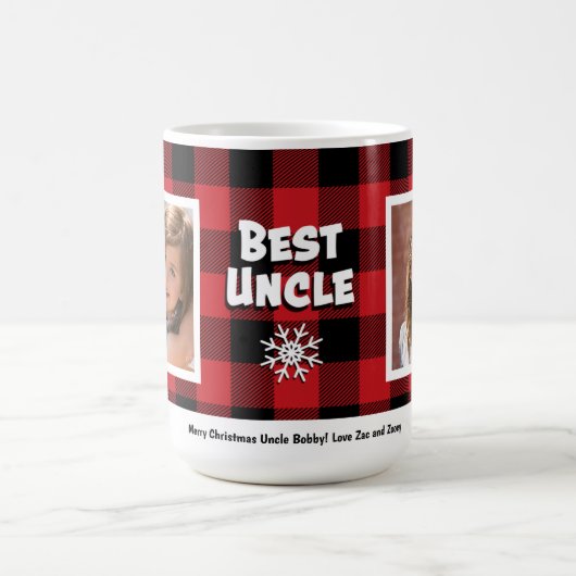 Best Uncle 2 Foto Urlaub Kaffeetasse (Mittel)