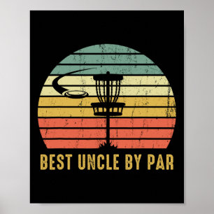 Best Uncle by Par Funny Disc Golf Geschenk für Män Poster