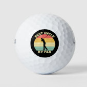 Best Uncle by Par - Golfspielen Golfball (Vorderseite)