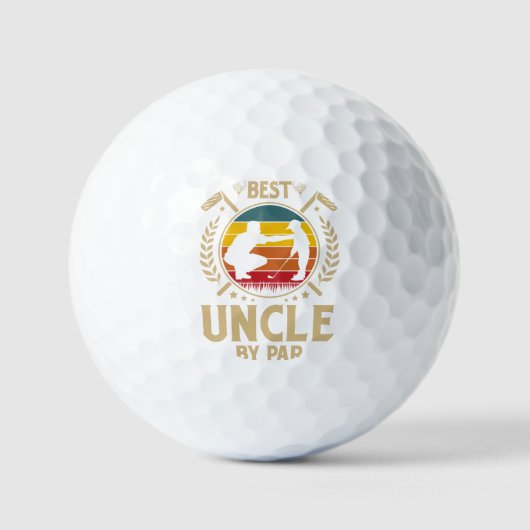 Best UNCLE by Par Vintag Golfball (Vorderseite)