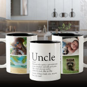 Best Uncle Definition 4 FotoCollage Zweifarbige Tasse