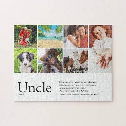 Best Uncle Definition 6 FotoCollage Puzzle (Horizontal)