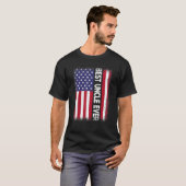 Best Uncle Ever American Flag Patriotic USA T-Shirt (Vorne ganz)