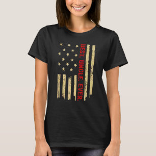 Best Uncle Ever American Flag Proud Onkel Fathers T-Shirt