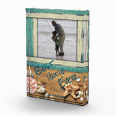 Best Uncle Ever Beach Personalisiert Custom Fotoblock (Rechts)