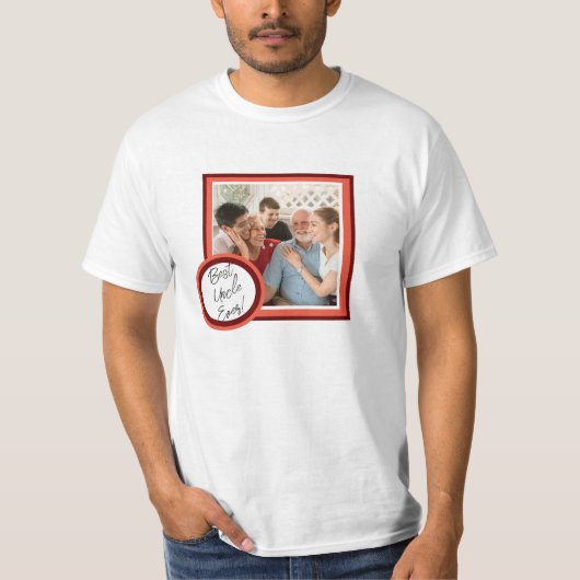 Best Uncle Ever Custom Photo Gift Shirt (Vorderseite)