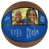 Best Uncle Ever Foto Blue Basketball (Vorderseite)