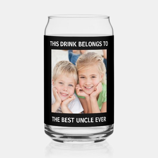 Best Uncle Ever Foto Dosenglas (Vorderseite)