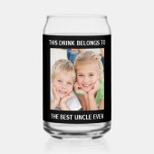 Best Uncle Ever Foto Dosenglas (Rückseite)