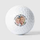 Best Uncle Ever Foto Golfball (Vorderseite)