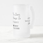 Best Uncle Ever Foto Mattglas Bierglas (VorderseiteRechts)