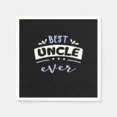 Best Uncle Ever Gift Idea Serviette (Vorderseite)