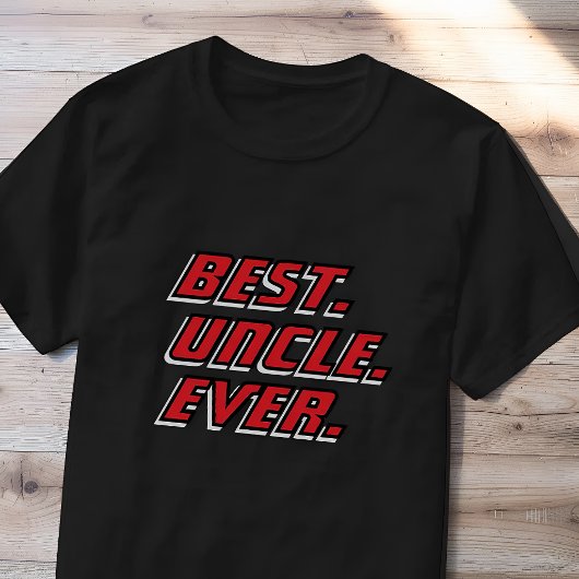 Best Uncle Ever Modern Racing T-Shirt