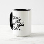 Best Uncle Ever Modern Racing Tasse (Vorderseite Links)