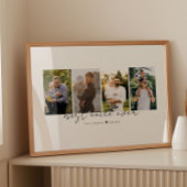 Best Uncle Ever Modern Script 4 Photos Collage Poster