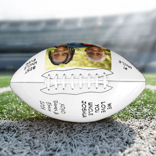 Best Uncle Ever Personalized Photo Names Football