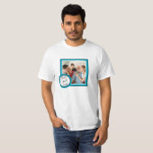 Best Uncle Ever Teal Custom Photo Gift Shirt (Vorne ganz)