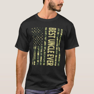 Best Uncle Ever US American Flag Funny Opa Flatt T-Shirt