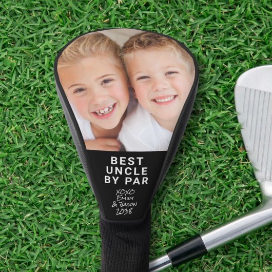 Best Uncle Foto Black Golf Headcover