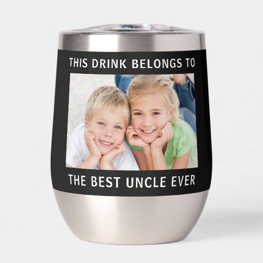 Best Uncle Foto Collage Black (Vorderseite)