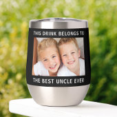 Best Uncle Foto Collage Black