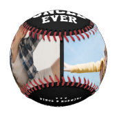 BEST UNCLE JE Modernes Foto für Coole Namensmeldun Baseball (Vorderseite)