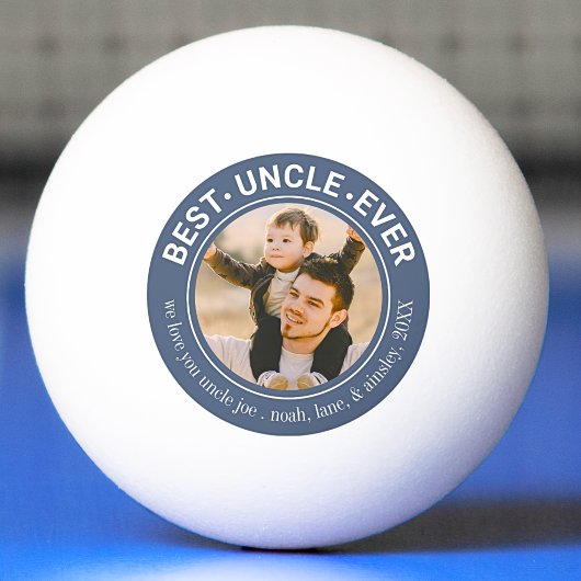 Best Uncle jemals Custom Foto Niedlich Tischtennisball