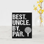 Best Uncle Par Golf Uncle Best Uncle jemals Faffer Karte (Gelbe Blume)