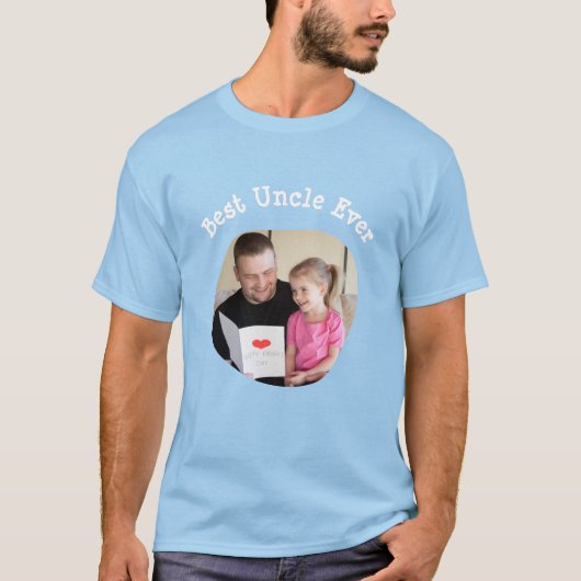 Best Uncle Uploaden Sie Ihr viereckiges Foto T-Shirt (Vorderseite)