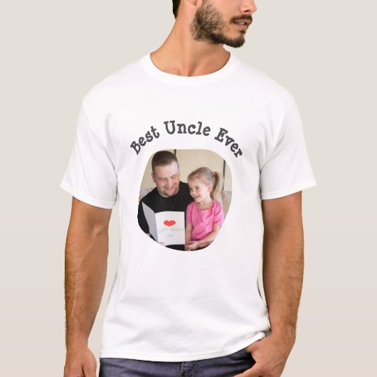 Best Uncle Uploaden Sie Ihr viereckiges Foto T-Shirt (Vorderseite)