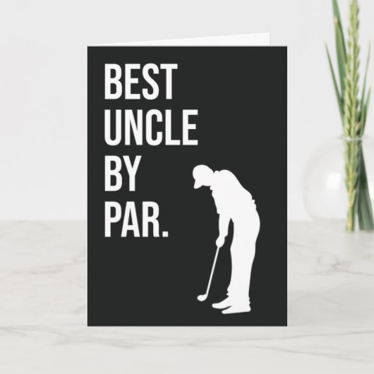 Best Unte by Par Funny Golf Cards Spaß Golfer Karte (Vorderseite)