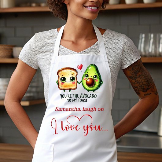 Best Valentine’s Gift Funny Food Apron Custom Name Schürze