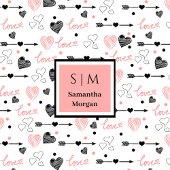 Best Valentine’s Gift Personalized Heart Sketch  Fleecedecke