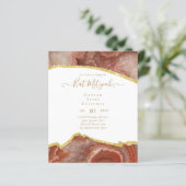 Best Value Agate Glitzer BAT MITZVAH Einladungen (Stehend Vorderseite)